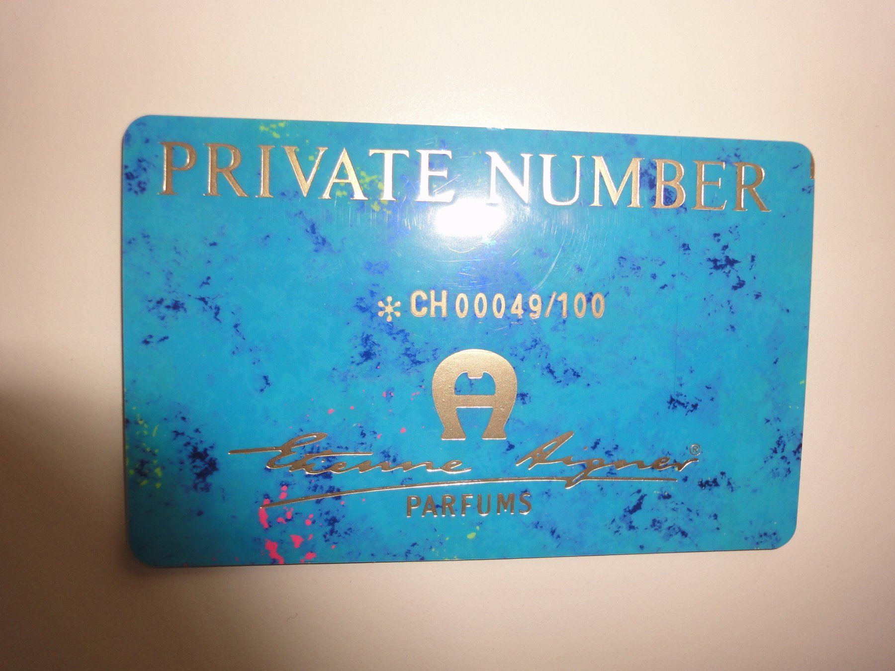Aigner Profumi & Eau de Toilette: AIGNER Etienne -  "PRIVATE NUMBER   49/100" ,  15ml -  1991 – Nuovo (secondo la descrizione) da Biel/Bienne venduto da 07helios032 6