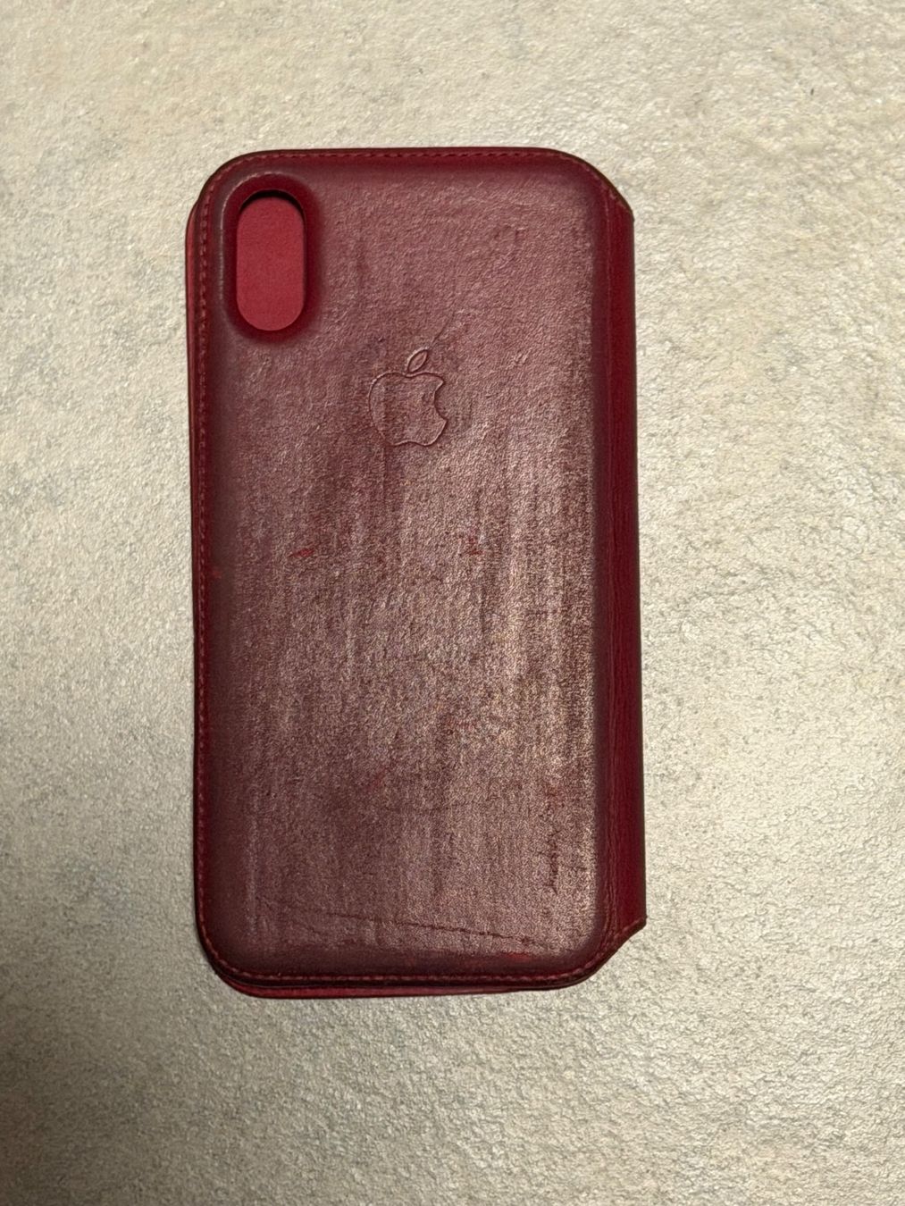 Apple Cover & Protezioni schermo: Original Apple iPhone X Leder Case Burgundy – Usato da Rupperswil venduto da bar_fbv9 2