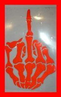 Mittelfinger Fuck you Fuckyou ROT Aufkleber Sticker Comic