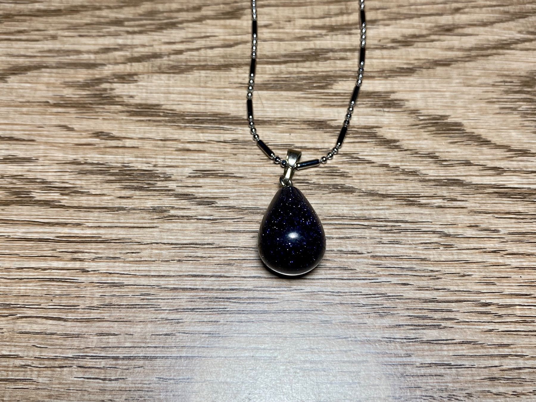 Catenine: feine 925 Silberkette mit Blauer Sandstein - Tropfenform – Nuovo e nell'imballaggio originale da Laax venduto da Kiki_Kingdom3 5