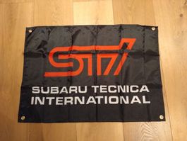 SUBARU STI Flag 90cm x 60cm schwarz