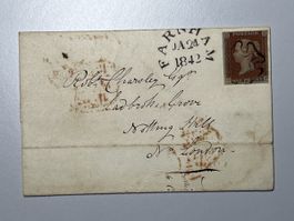 Grossbritannien 1842, 1dRed, top erhalten/ gestempelt!