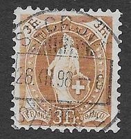 1898: Helvetia debout 3 Fr.no 72A St.Croix