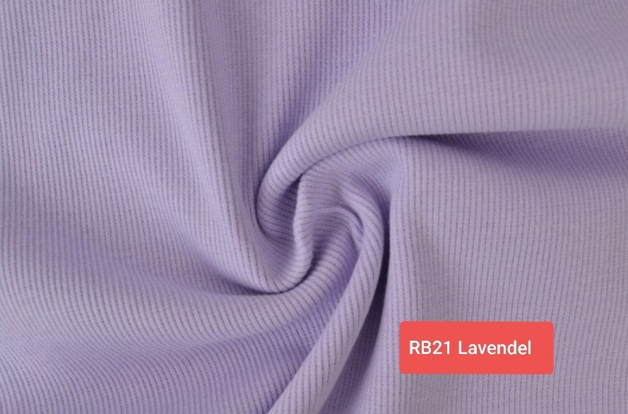 Stoffe: Rib Bündchen Lavendel – Neu und originalverpackt aus Steg im Tösstal von J.Kreisl