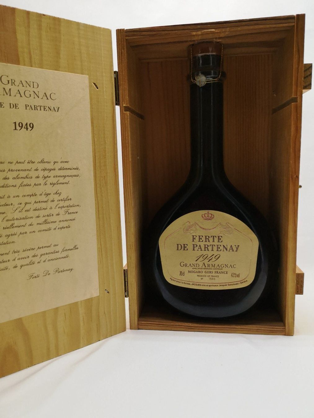 Bevande alcoliche: ARMAGNAC millésime 1949 / SUPER OFFRE !!! – Nuovo e nell'imballaggio originale da Bulle venduto da italicum 1