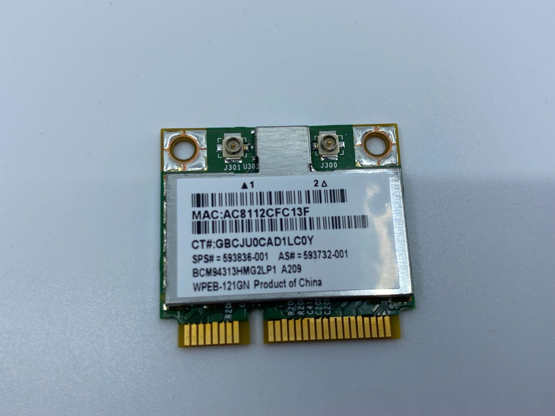Hewlett Packard Notebook: Broadcom QDS-BRCM1050 802.11n WiFi Card HP – Usato da Langwiesen venduto da Restposten-24