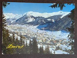Davos - gegen Rhätikon, Seehorn und Pischahorn