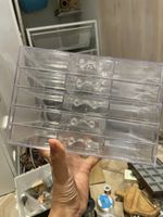 Acryl Aufbewahrungsbox mit Fächern für Schmuck & Perlen⁠