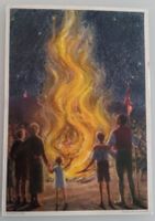 Bundesfeierpostkarte Nr.60c - 1934 - Augustfeuer, ungelaufen
