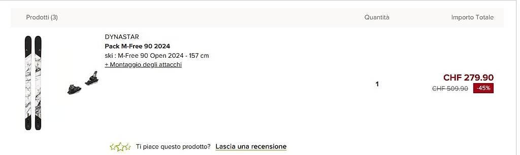 Sci: Dynastar Pack M-Free 90 2024 – Usato da Paradiso venduto da aug_6hh6