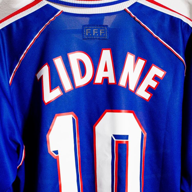 Frankreich Zinedine Zidane 10 Away Retro Trikot WM 1998