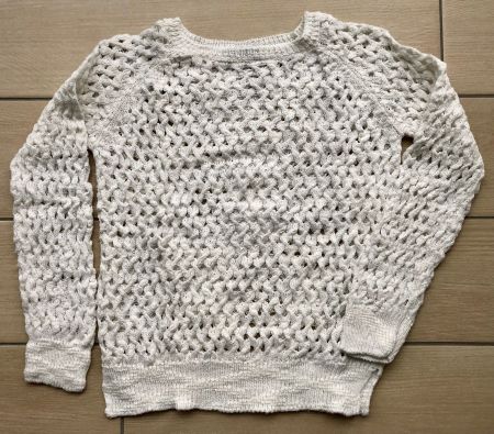 Pull crocheté blanc Inside 134/140