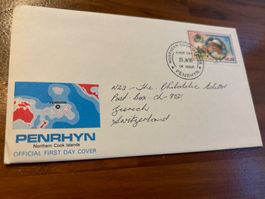 Penrhyn, Cook Inseln, Ersttagsbrief 1996, Queen Elizabeth II