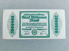 Deutschland Notgeld, Langquaid 5'000'000 Mark 1923 !!!!!