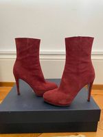 Bottines Sergio Rossi en daim bordeaux  T35,5