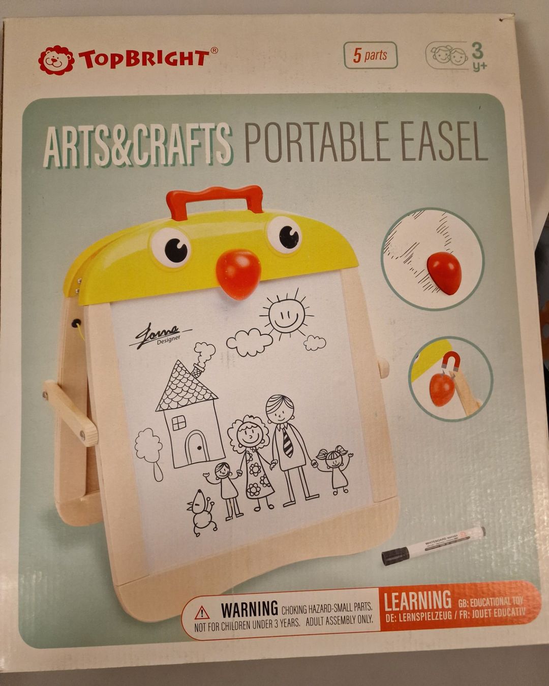 Giocattoli: TopBright Kindertafel  Kreide / Whiteboard  Neu – Nuovo e nell'imballaggio originale da Oberuzwil venduto da aseinkaufswelt