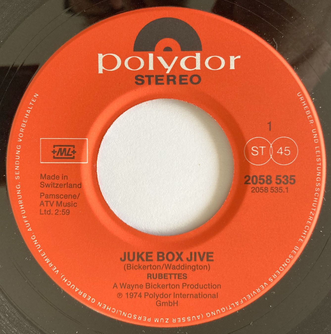 Dischi in vinile: THE RUBETTES - JUKE BOX JIVE – Usato da Bottens venduto da hotter-than-hell 2