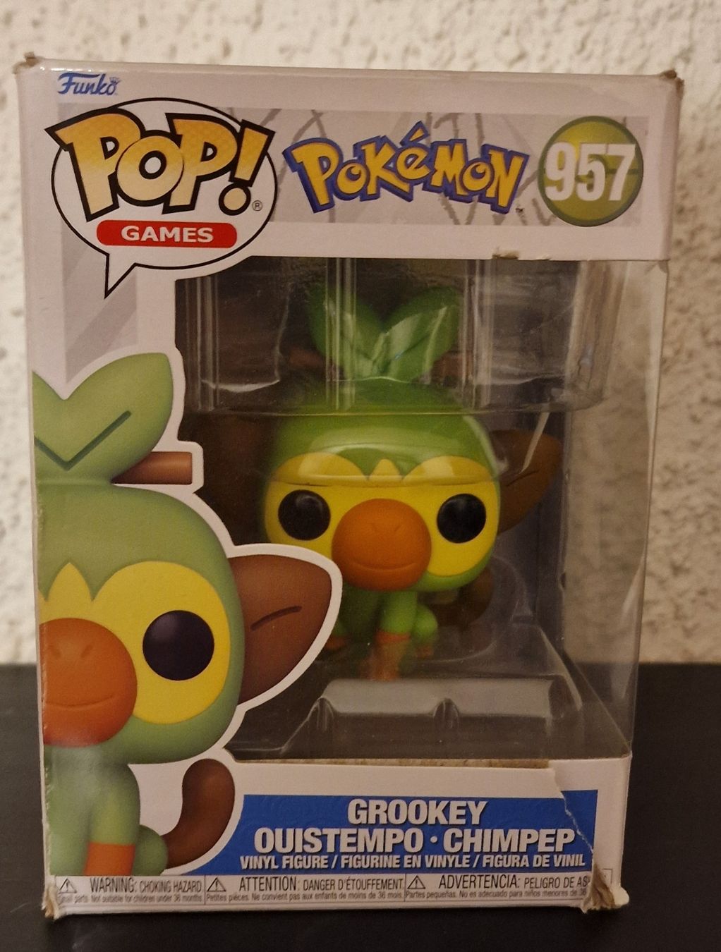 Funko Statuette: Funko Pop! Pokemon 957 Grookey - Chimpfaffe – Nuovo e nell'imballaggio originale da Pfäffikon ZH venduto da AnimOwO