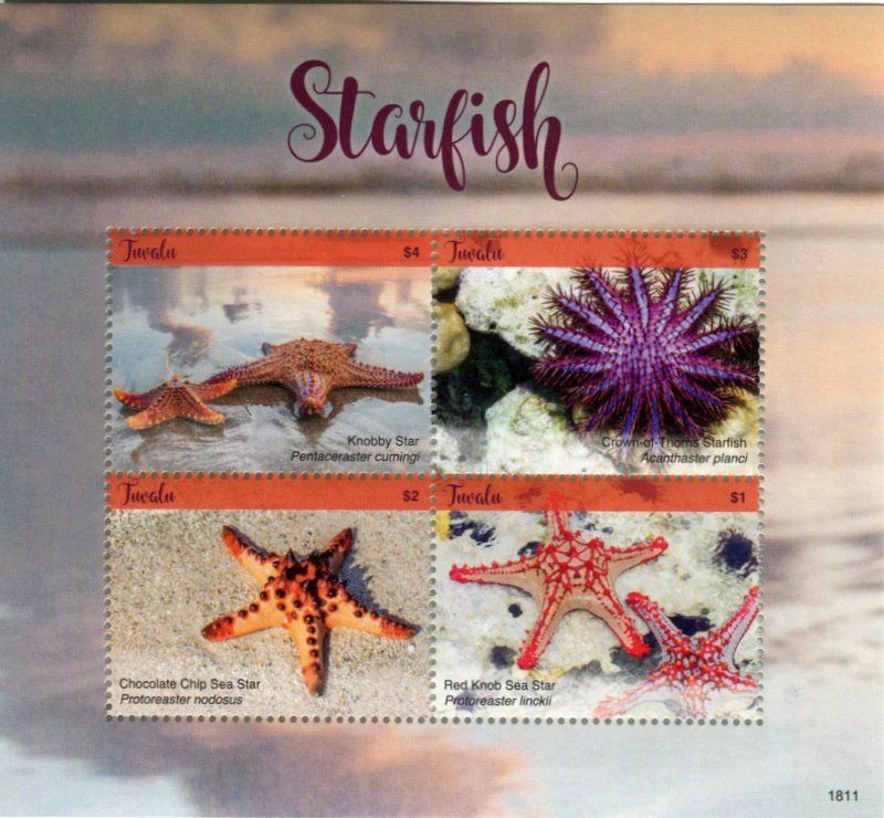 Tous les timbres: Block "Seesterne". Tuvalu – Neuf avec emballage d'origine à Basel par Butsch5