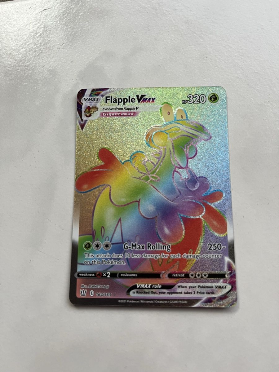 Pokémon Sammelbilder & Trading cards: Carte Pokémon Flapple Vmax – Neu (gemäss Beschreibung) aus Marin-Epagnier von Ponsonby 1