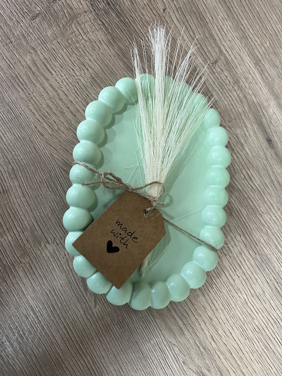 Tutte le decorazioni: Mintgrünes Deko Tablett, Handgemacht, Oval – Nuovo (secondo la descrizione) da Frick venduto da van_2dhd 1