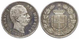 Italien, 1 Lira 1899 Roma