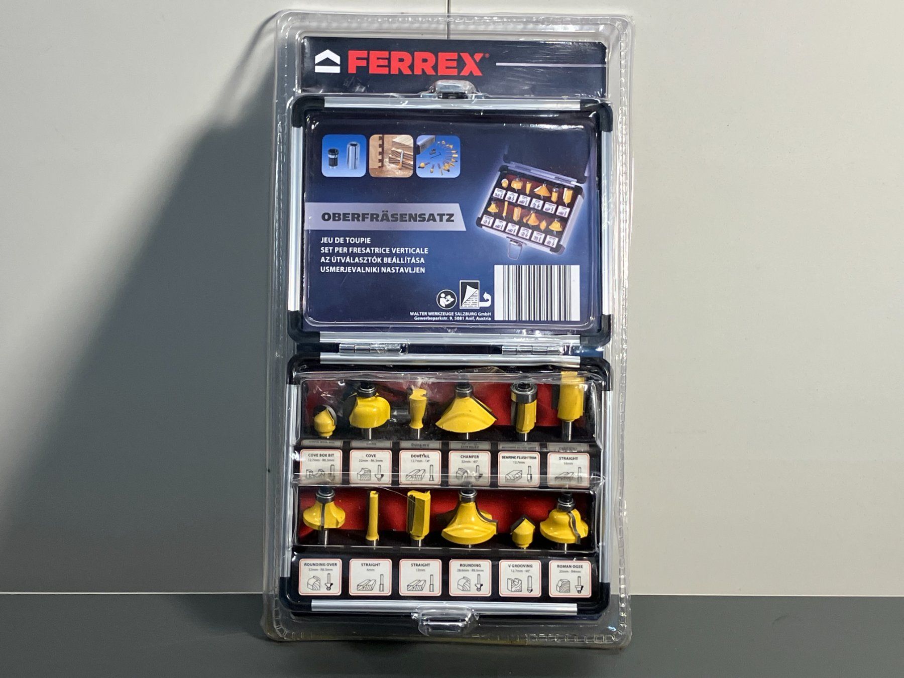 Ferrex Tutti gli attrezzi: neues FERREX Oberfräsensatz Set ab 1.- – Nuovo (secondo la descrizione) da Lichtensteig venduto da Buy24International