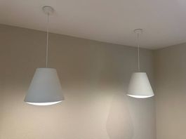 Weisse Hängelampen, zeitloses Design, Top Zustand!