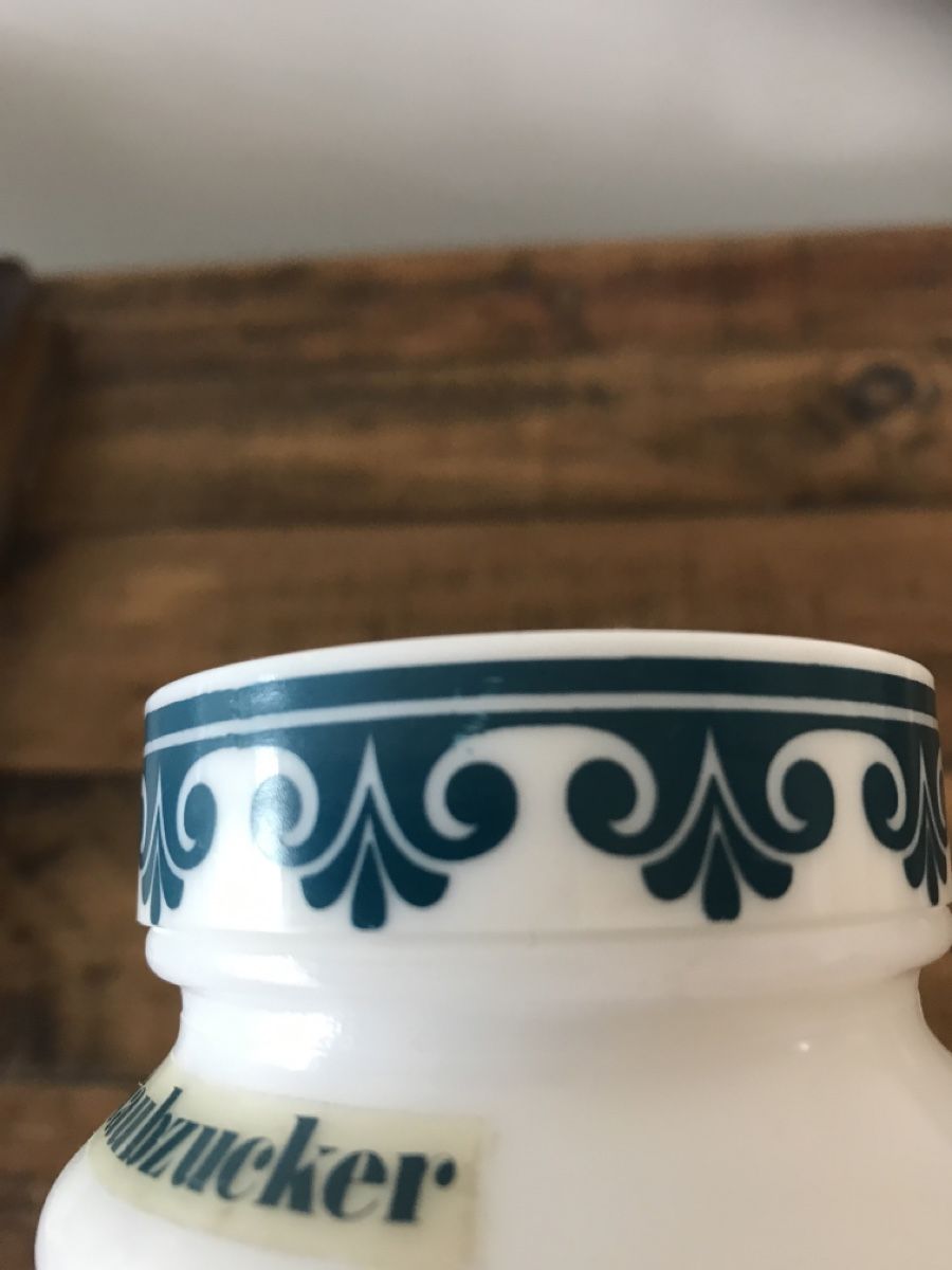 Bicchieri: Vintage Vorratsdose Milchglas – Usato da Rapperswil SG venduto da cosiba01 7