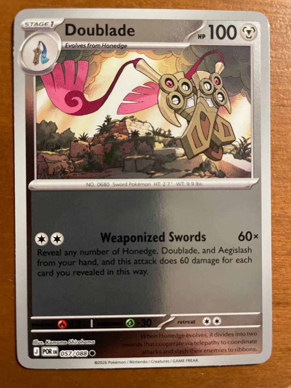 Pokémon Carte collezionabili: Pokemon Doublade Reverse (Versand gratis) – Nuovo (secondo la descrizione) da Chur venduto da Angerson