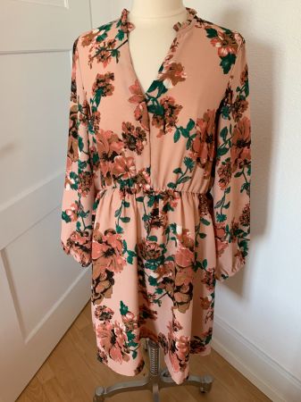 Vero Moda Damen Kleid, Gr. L, Altrosa, NEU
