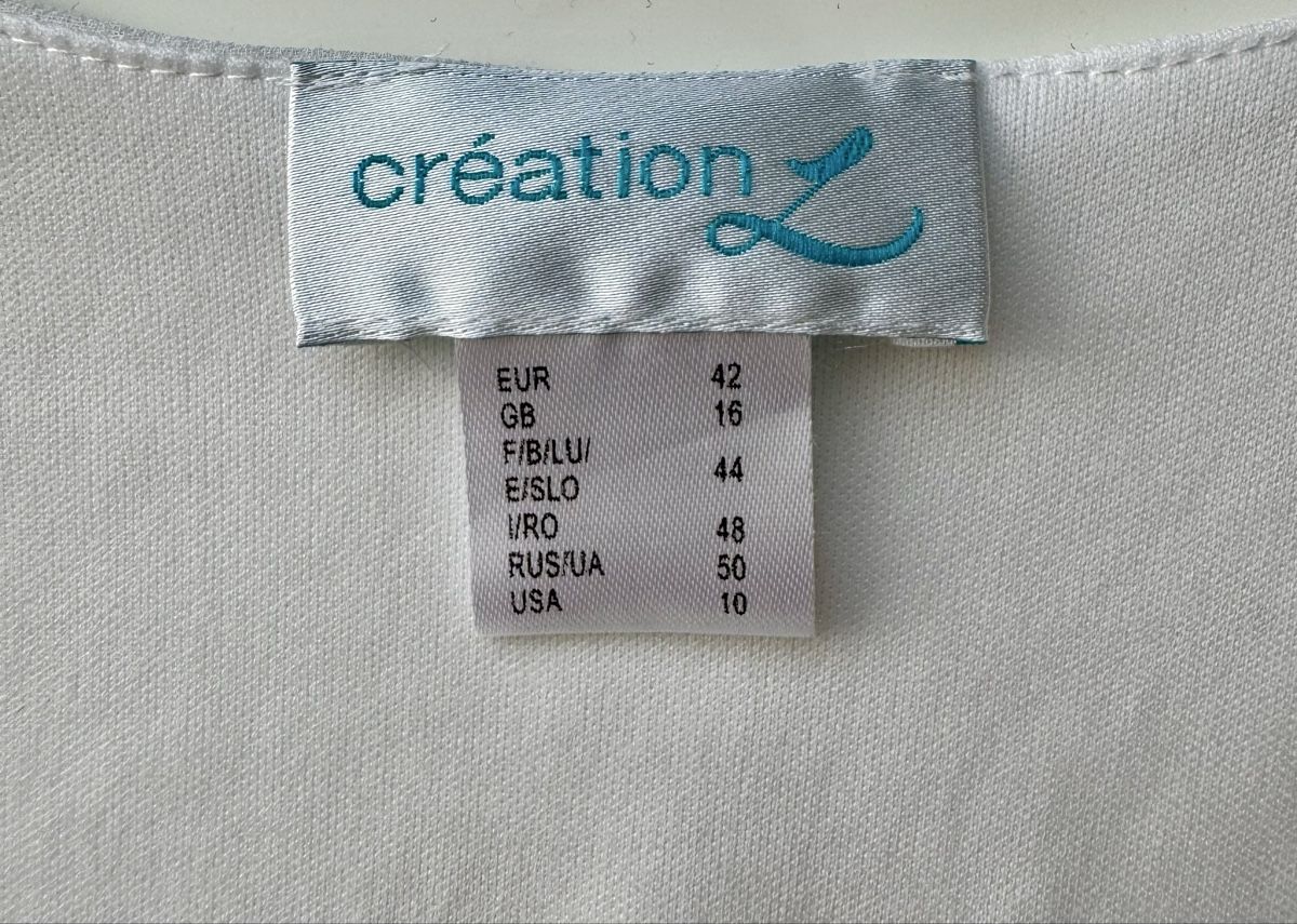 Blusen: Weisse Bluse von Création L, Gr. 42, neu! – Neu (gemäss Beschreibung) aus Zürich von cli_fv8x 2