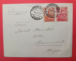 ITALIEN BRIEF, CORDENONE - BONISWIL (AG) 1928