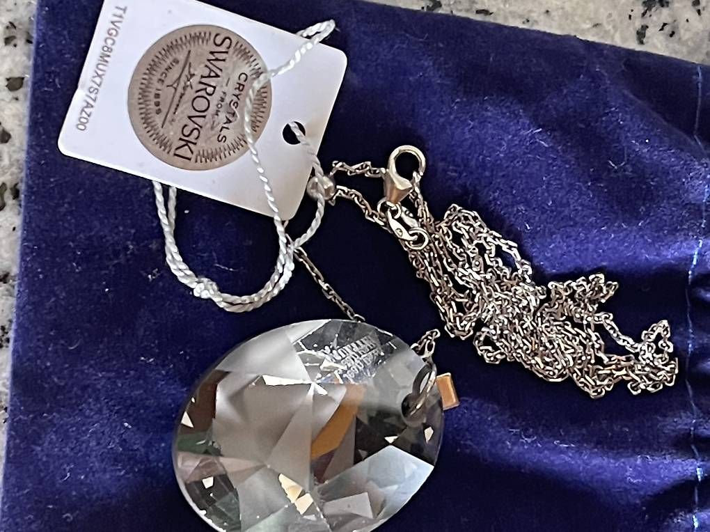 Ketten: Collana argento con ciondolo Swarovski  – Gebraucht aus Cadenazzo von ero_n8hr