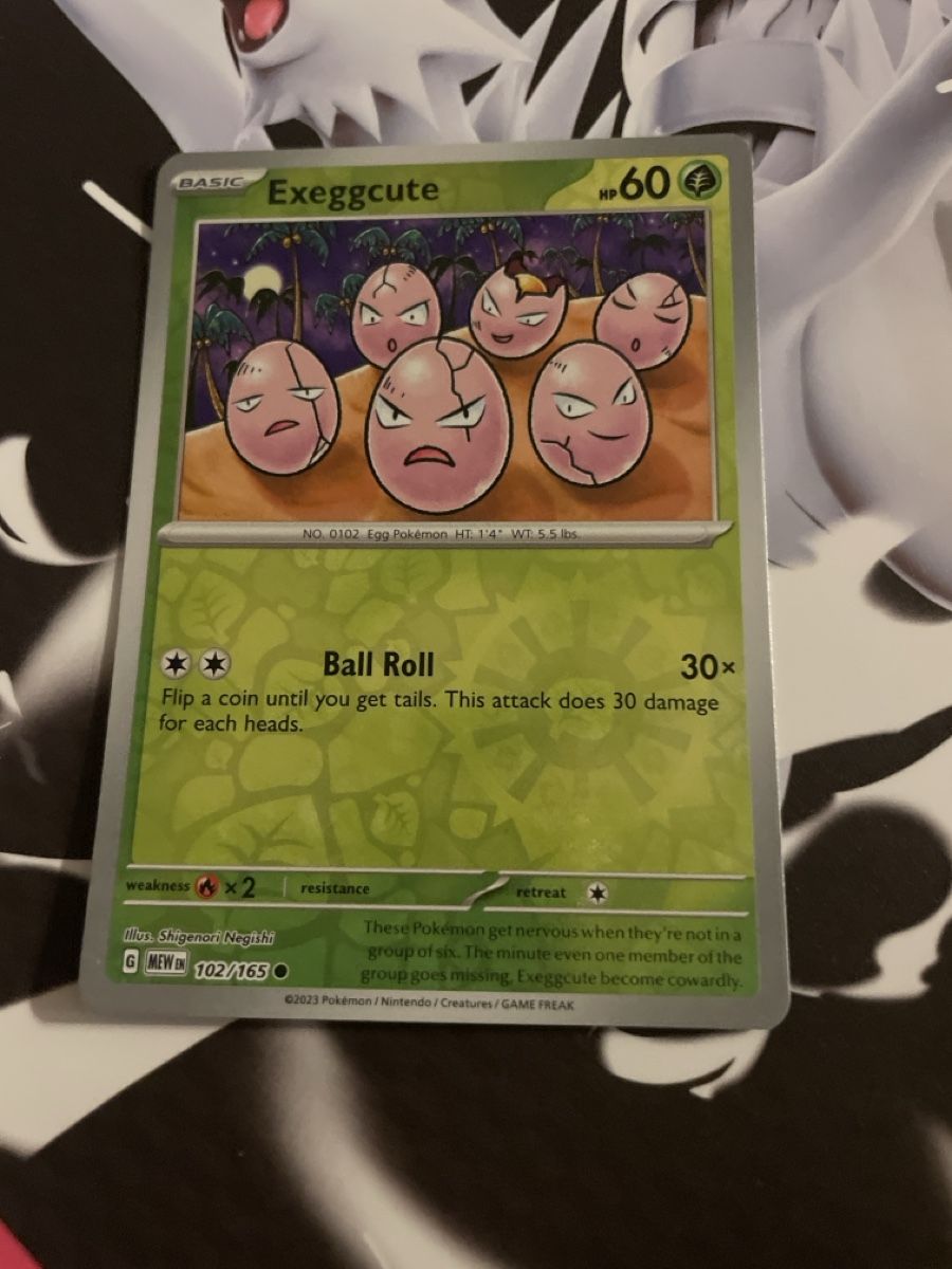 Pokémon Carte collezionabili: Exeggcute 102/165 Reverse Holo Pokemon 151 – Usato da Bazenheid venduto da Toulouse12