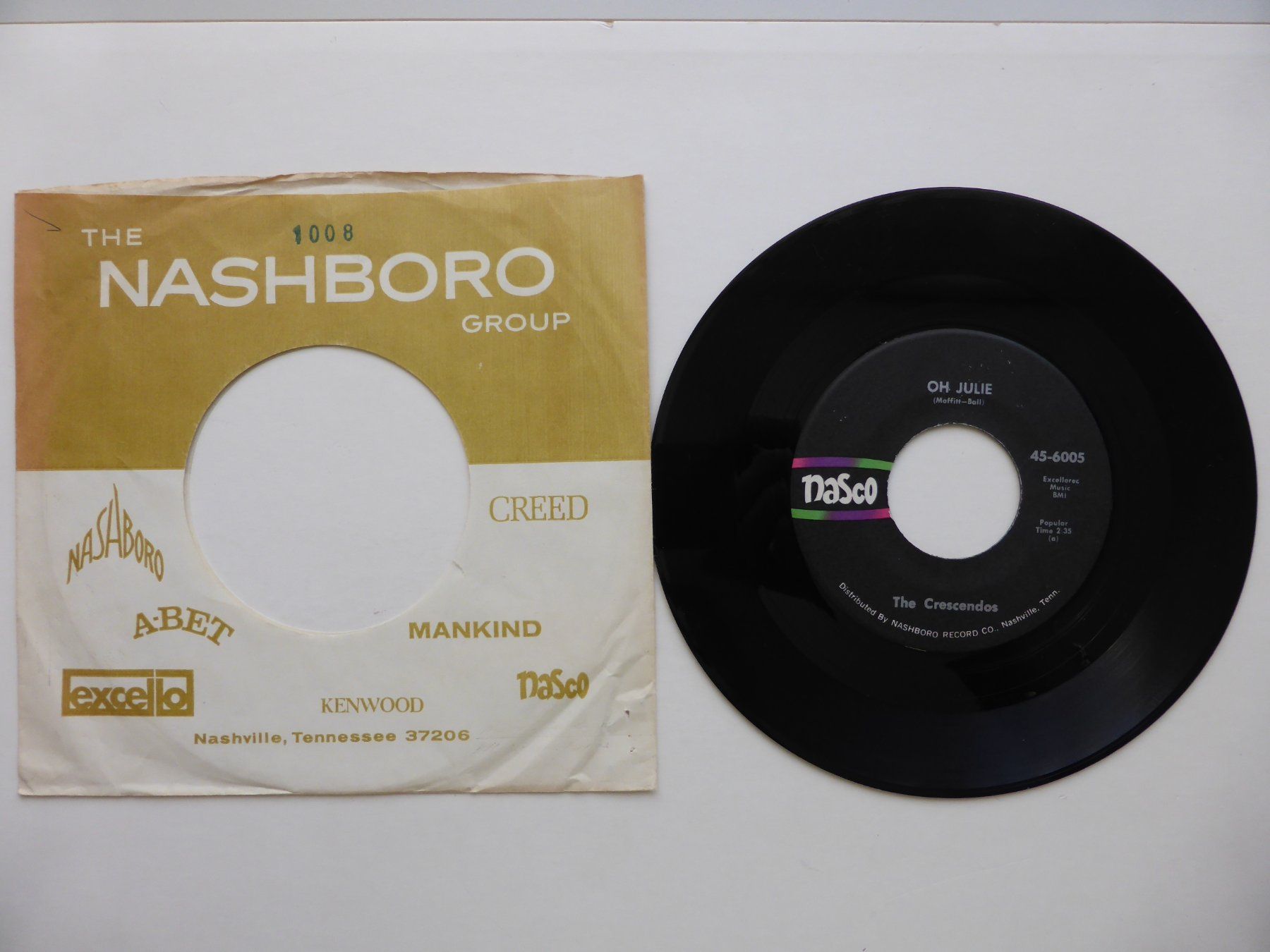 Dischi in vinile: VINYL SINGLE  THE CRESCENDOS – Usato da Küssnacht am Rigi venduto da Mondkinder 1