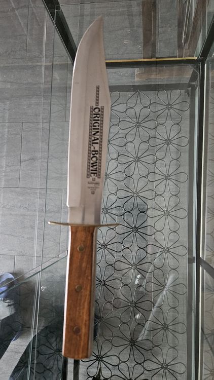 Damast Bowie Jagdmesser / Outdoor Messer (Neu (gemäss Beschreibung)) In