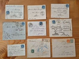 CH-Briefe gelaufen Zustand gemäss Bilder
