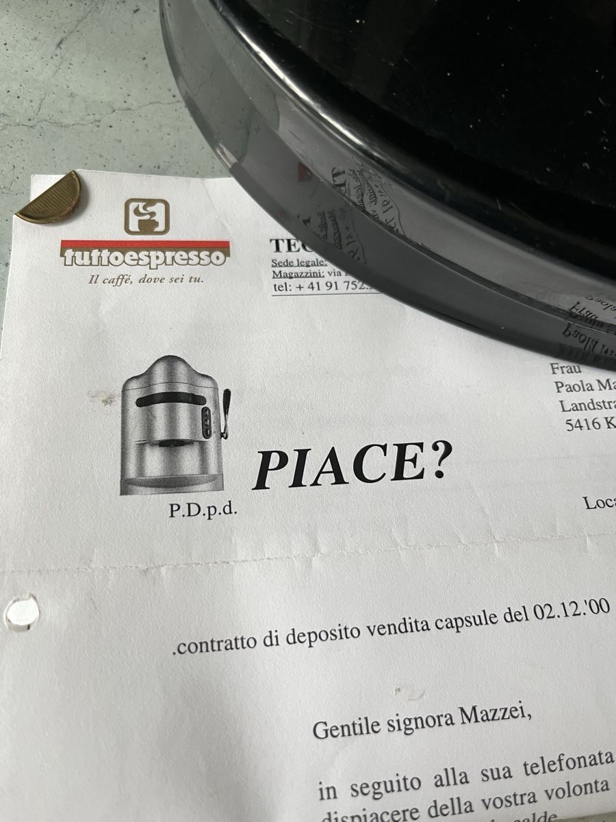 Macchine per caffè & Macchine per espresso: Macchina caffè Tuttoespresso P.D.p.d. nera usata – Usato da Nussbaumen AG venduto da leone2000 3