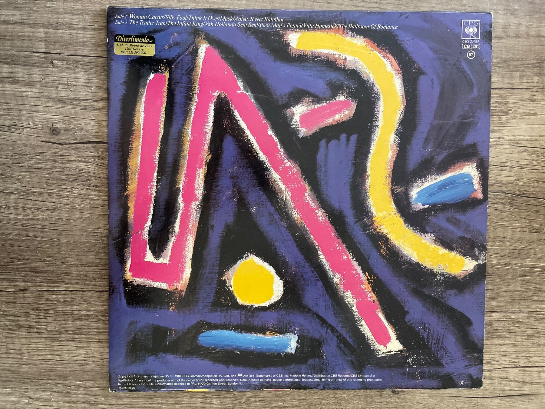 Dischi in vinile: A383/The Nits - Adieu, Sweet Bahnhof – Usato da Frutigen venduto da Philippe_jsp 1