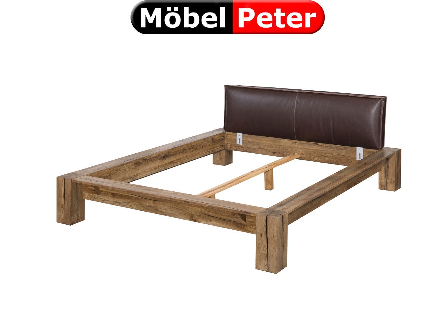 Letti: Massivbett Eiche mit Polster 180 x 200cm – Nuovo e nell'imballaggio originale da Kölliken venduto da Peter-Moebel 2