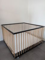 Sämann Laufgitter 120×120 schwarz-natur - Top-Zustand