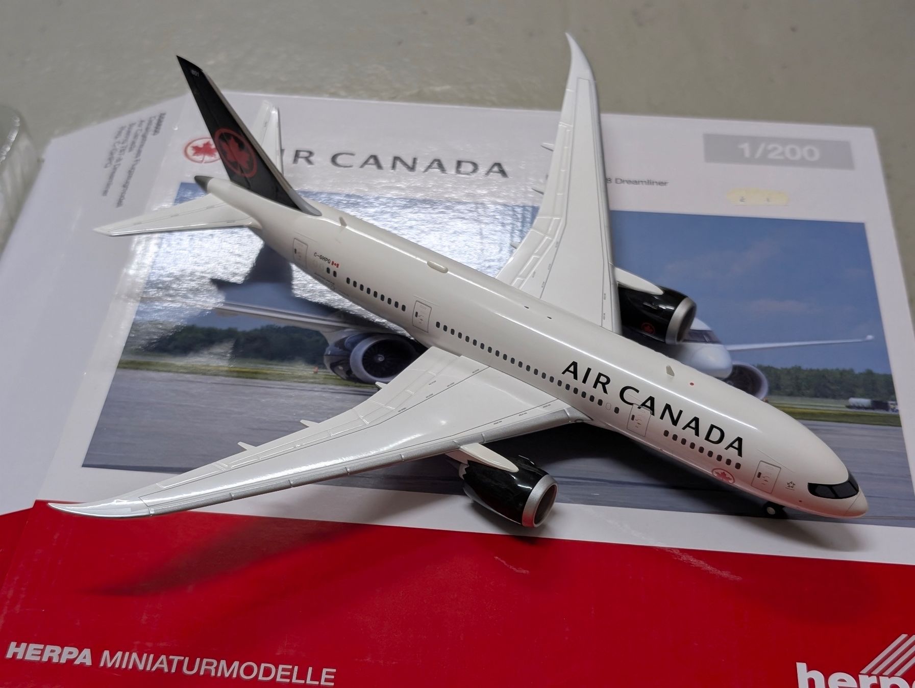 Herpa Kit di modellismo & Modellini statici: HERPA Air Canada B787-800 1:200 – Usato da Wallisellen venduto da Bigthings