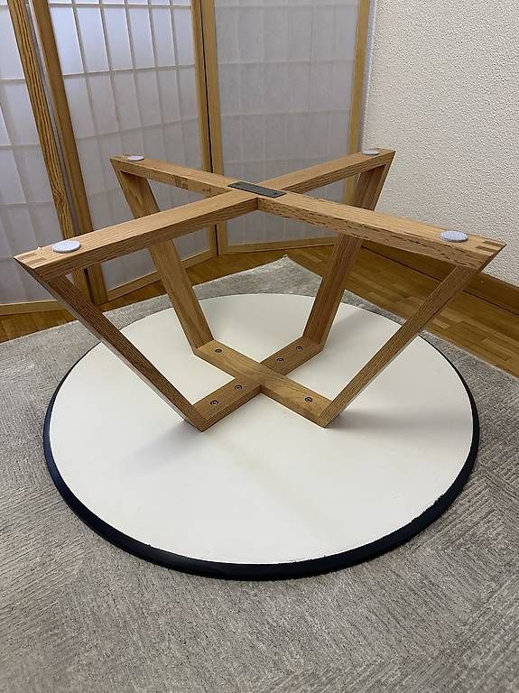 Tavoli: Runder Couchtisch Ø 80 cm  Holz & Anthrazit – Usato da Effretikon venduto da bek_6sgb 2
