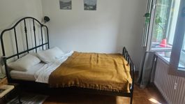 Ikea Metallbett 140×200 schwarz, inkl. Lattenrost