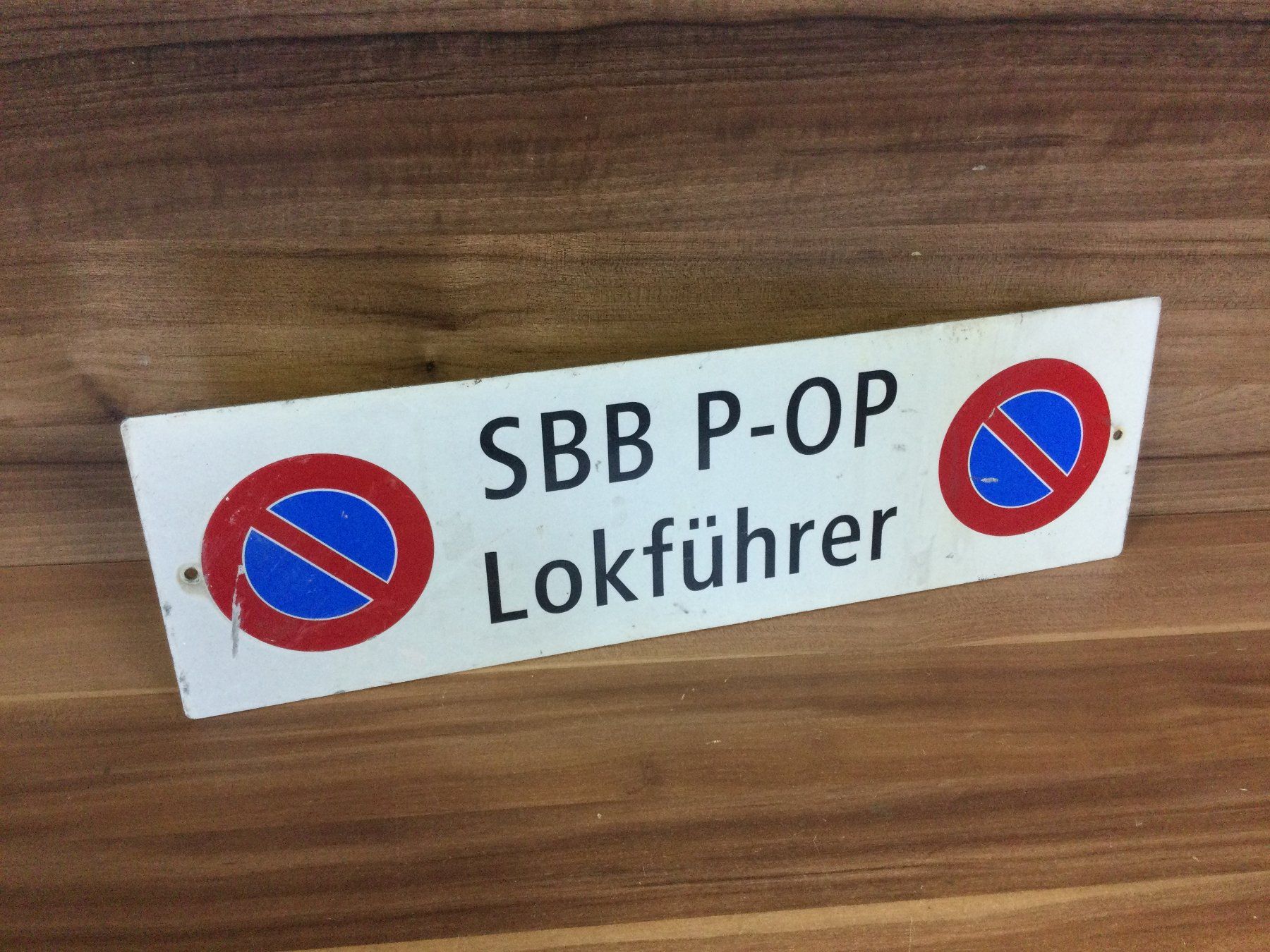 SBB/CFF/FFS Ecriteaux: Gebrauchtes Schild SBB P-OP Lokführer – D'occasion à Wangen SZ par kuriosum12 2