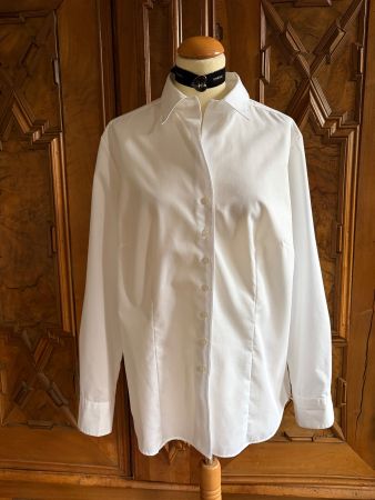 ADAGIO Schneeweiße Bluse Gr. 46 Neu Farbe: Schneeweiß