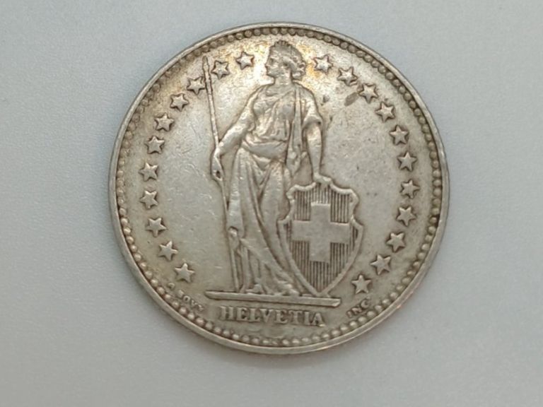 Tutti le monete: CH Silber 2 Franken 1921 fast vorzüglich – Usato da Muralto venduto da manueldisaba 1