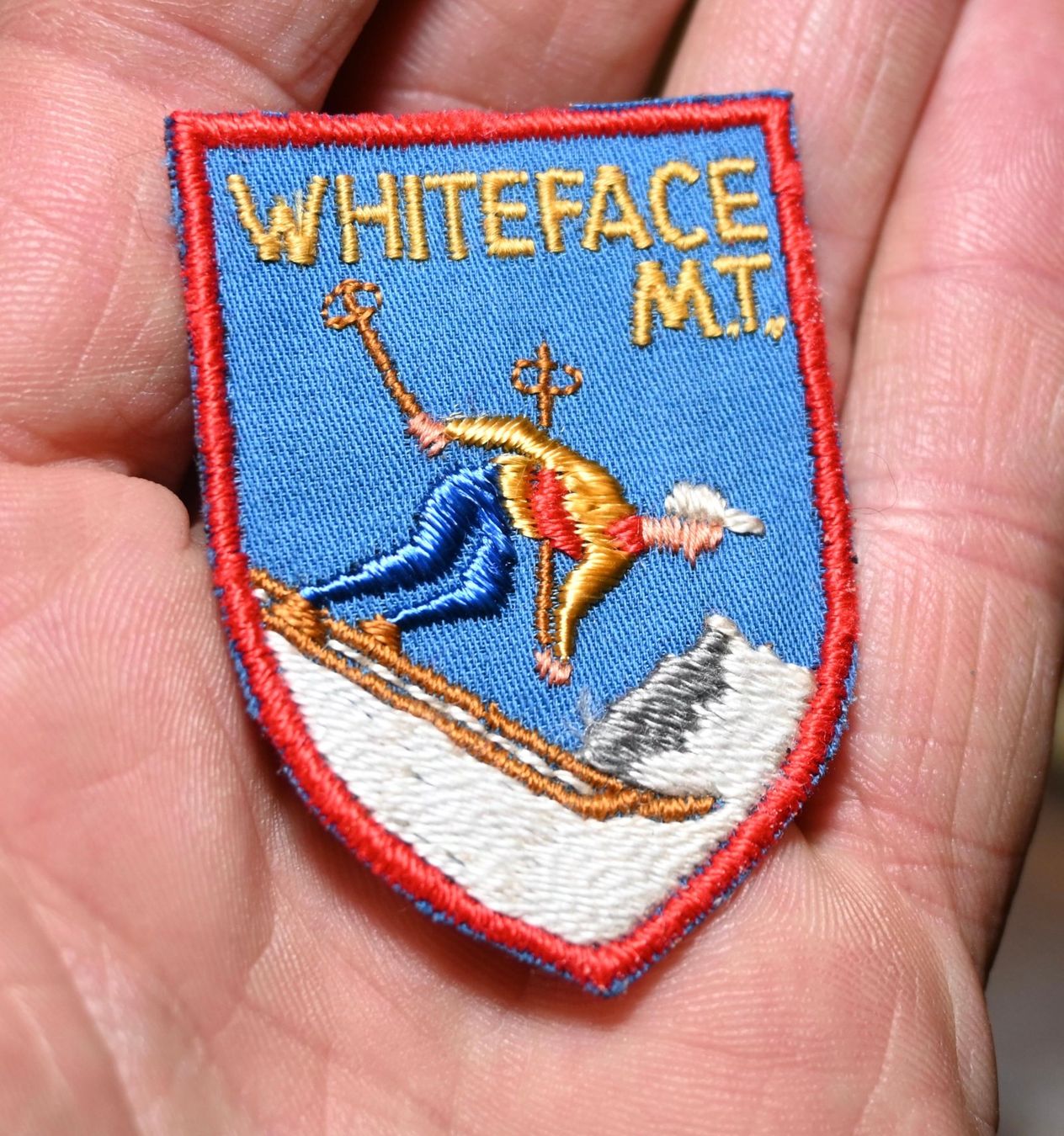 Toppe: VINTAGE Badge WHITEFACE M.T. klein – Usato da Pfaffhausen venduto da mono_rec