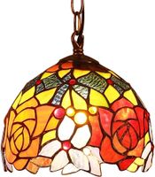 Rose Flower Tiffany-Stil Glasmalerei 17 breitem